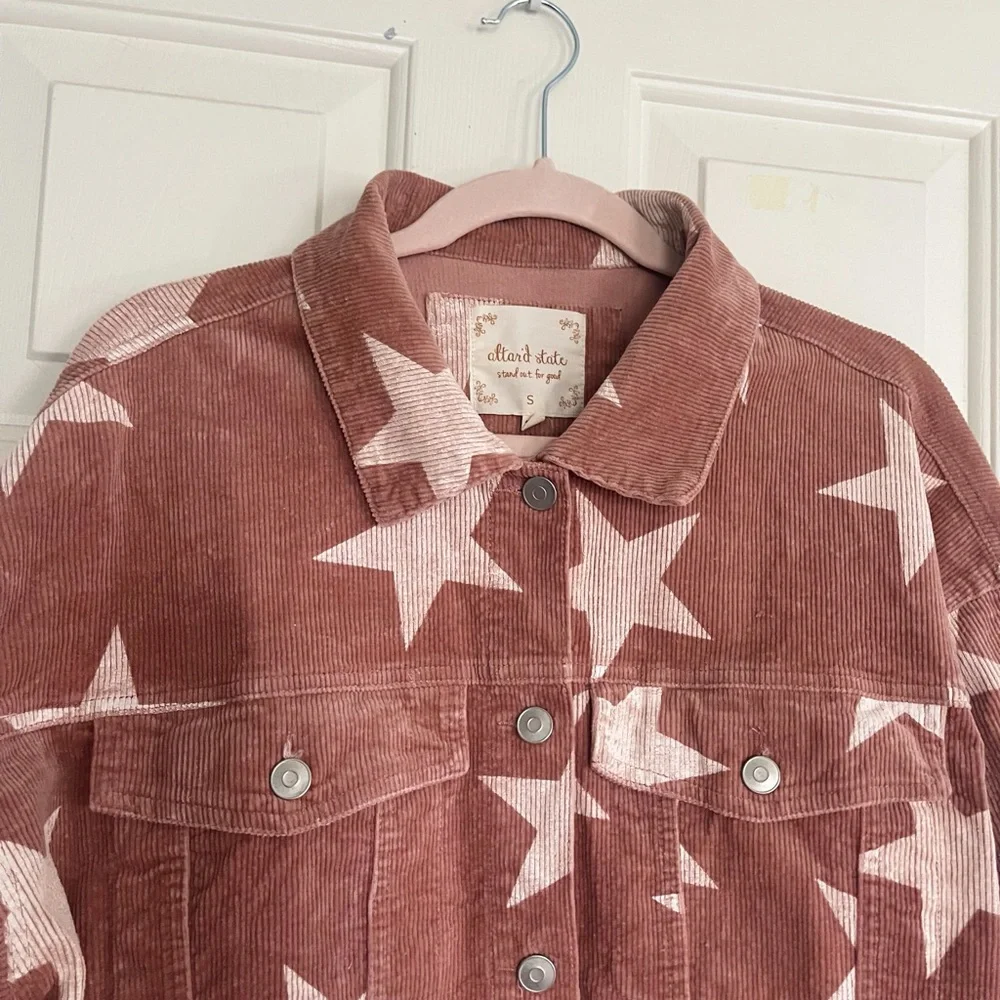 Star Patterned Corduroy Jacket - Picture 4 of 6